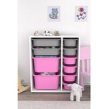 Hanah home višenamenska polica zen 2D2K6U white grey pink | ePonuda.com
