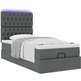  Otomanski okvir kreveta s madraca tamnosivi 90x190cm tkanine | shoptok.hr