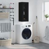 Maison Chic Stenska omarica - Zidna omarica črna 34,5x34x90 cm iu132, (22063134) | Shoptok.si