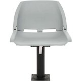 vidaXL Zložljiv sedež za čoln 4 kosi brez blazine siv 48x51x41 cm | Shoptok.si