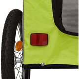 vidaXL zeleni kolica za pse Poliester, Čelik 124 x 53 x 53 cm Sklopivo | shoptok.hr