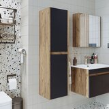 Hanah home 1705 kupatilski ormarić 35 × 130 × 30 cm, atlantski bor / antracit Cene
