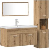  3-dijelni set kupaonskog namještaja käsityöläinen tammi Smeđa 90 x 38.5 x 46 cm | Shoptok.si