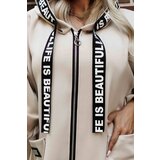 numoco basic 632-1 Casual coat with pockets and a hood - beige | Shoptok.si