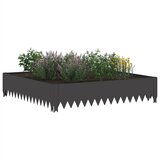  Ograda oko Travnjaka 4 kom. 100 x 100 x 20 cm Čelik Crna | shoptok.hr
