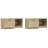TV ormarići 2kom boja hrasta 80x35x36,5cm od konstruiranog drva | Eponuda.ba