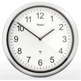 19809 radio wall clock white/silver