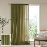 Pineapple Elephant Kaki zelena pamučna prozirna zavjesa 140x137 cm Zofia Broderie Anglaise – | shoptok.hr