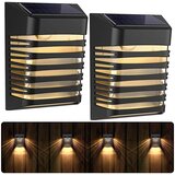 Glamaris 2 kosa solarna stenska svetilka zunanja LED stenska svetilka za dvorišče, vrt, hodnik, terasa, tesna stenska pot, terasa, vila, (21163672) Cene