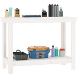  Radni stol Bijela 110x50x80 cm od masivne borovine | shoptok.hr