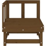  Kutna vrtna sofa smeđa boja meda od masivne borovine | shoptok.hr