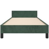  Posteljni okvir z vzglavjem temno zelen 90x190 cm žamet, (20902740) | Shoptok.si