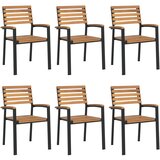  7-dijelni vrtni blagovaonski set od bagremovog drva i metala | Eponuda.com