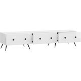 TV ormar s ladicama Bijela visokog sjaja 147 x 34,5 x 30 cm | shoptok.hr