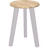 vidaXL gornji dio stola sonoma hrast 30 x 30 x 1.5 cm | shoptok.hr