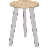 vidaXL Nepremična površina sonoma hrast 30 x 30 x 1.5 cm | Shoptok.si