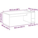  Stolić za kavu Bijelo 101 5 x 50 x 37 cm Konstruirano drvo | shoptok.hr