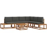  Set vanjskih sofa s jastukom 7 Komad Prirodna i antracit | Eponuda.com