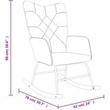  Stolica za ljuljanje s osloncem za noge patchwork od tkanine | shoptok.hr