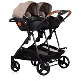 Chipolino 3u1 dječja kolica za blizance ili dvoje djece Duo Smart Tiramisu | shoptok.hr