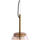 Light & Living Jantarna viseča svetilka s steklenim senčilom Leona – | Shoptok.si