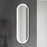 Linni ogledalo za kupatilo 1183 led black 45x140 Cene
