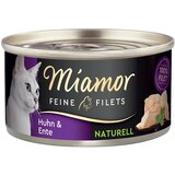 Miamor Feine Filets Naturelle 6 x 80 g - Piščanec & raca Cene