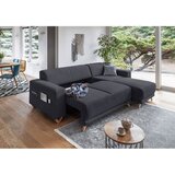 Miuform Antracitno siva sklopiva/s prostorom za odlaganje kutna garnitura Classy Sophie – | shoptok.hr