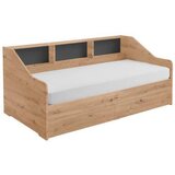 CARRYHOME RAZTEGLJIVA POSTELJA 90 cm x 200 cm , temno siva, hrast artisan | Shoptok.si