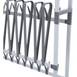  Stalak za cipele s kotačićima srebrni 89 x 27 x120 cm | shoptok.hr