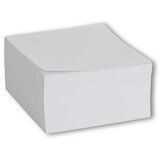 Školski Kockasti notes 8,5 x 8,5 x 4 cm, 500 listova, bijeli, lijepljen | shoptok.hr
