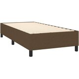 vidaXL Box spring postelja z vzmetnico temno rjav 90x190 cm | Shoptok.si