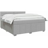  Boxspring krevet s madracem Svjetlosiva 160 x 200 cm Tkanina - Svjetlosiva 160 x 200 cm Dizajn linija | shoptok.hr