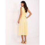 Italy Moda Dress-MI-SK-A1710.60-light yellow | Shoptok.si