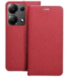 Book Carbon ovitek za XIAOMI Redmi Note 13 Pro 4G rdeč