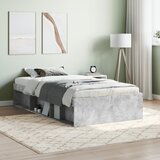 Maison Chic Posteljni okvir - Enojna postelja - Postelja za odrasle betonsko siv 90x200 cm-J6436, (21763261) | Shoptok.si