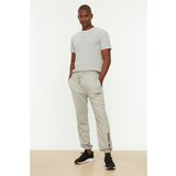 Trendyol Gray Men's Regular Fit Printed Sweatpants Cene