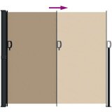  Bočna tenda na uvlačenje smeđesiva 180 x 300 cm | shoptok.hr