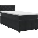  Boxspring krevet s madracem Crna 100 x 200 cm Baršun | shoptok.hr