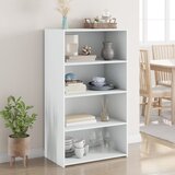  Visoka komoda bijela 70 x 41 x 124 cm od konstruiranog drva | shoptok.hr