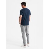 Ombre Classic BASIC men's cotton T-shirt - navy blue | Shoptok.si
