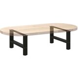 vidaXL noge kavne mizice črna 2 kosa 60x(30-31) cm jeklo | Shoptok.si