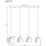 Globo VISEČA SVETILKA Swanson 113/20 cm E27 | Shoptok.si