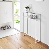 YAMAZAKI Bela kovinska stranska mizica 18x60 cm Tower – | Shoptok.si