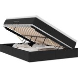  Krevet s madracem i skladištem Crna 140 x 190 cm Baršun | shoptok.hr