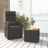 The Living Store Vrtna sedežna garnitura 2-delna poli ratan in trden les akacije - Vrtna Sedežna Garnitura, (21479049) | Shoptok.si