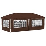  Rastezljivi šator za zabave 575 x 288 x 245 cm Smeđa | shoptok.hr