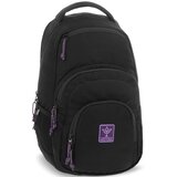 Ars Una crno-ljubičasti Cordura školski ruksak za djevojčice AU-2 32x46x22cm | shoptok.hr