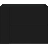  Zidni noćni ormarići 2 kom crni 45 x 30 x 35 cm | Eponuda.com