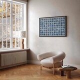  Slika - Azulejos tiles – traditional Portuguese ceramic tiles 60x40 U crnom drvenom okviru | shoptok.hr